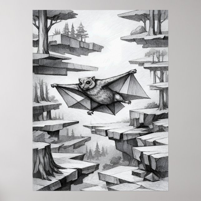 Colugo Air Glide Suspension Kunst Poster (Vorne)