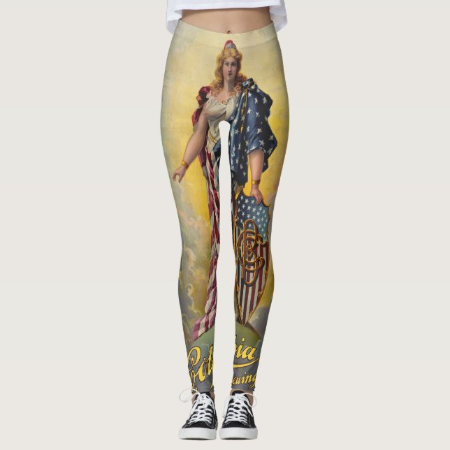 Columbia Brewing Co. Poster Leggings (Vorderseite)
