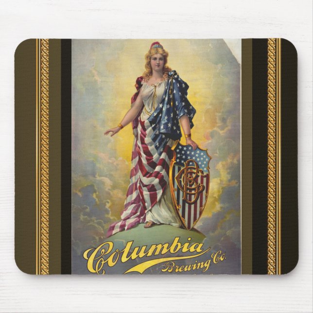 Columbia Brewing Co. Poster Mousepad (Vorne)