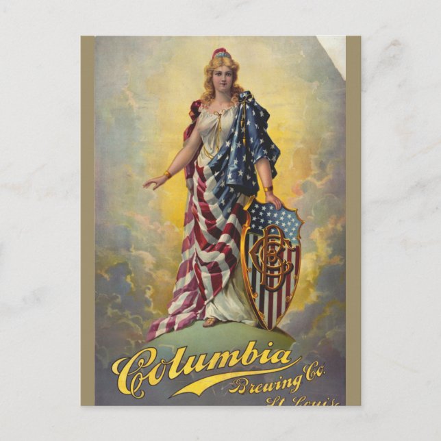 Columbia Brewing Co. Poster Postkarte (Vorderseite)