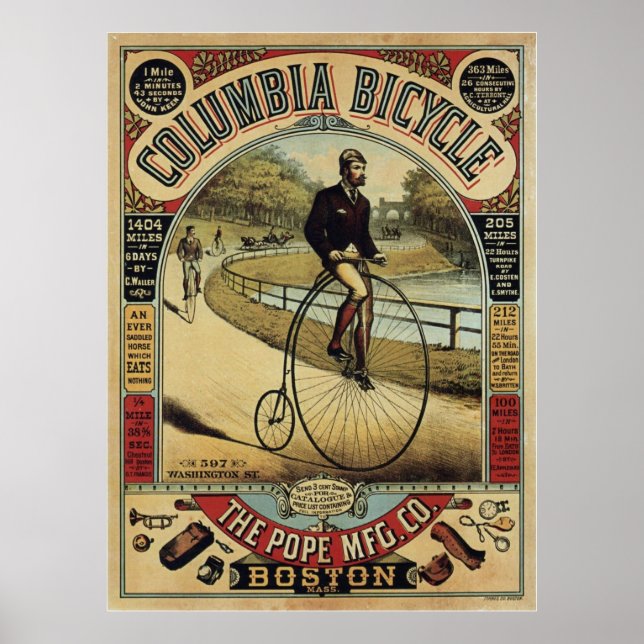 Columbia-Fahrrad Poster (Vorne)