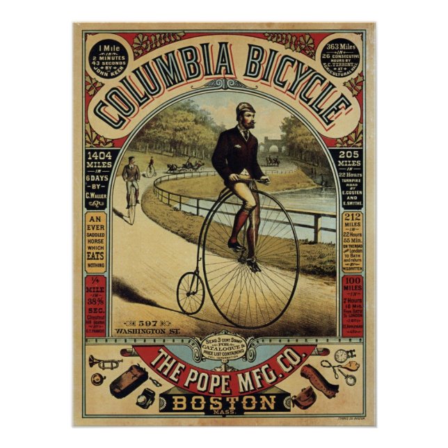 Columbia Fahrrad Poster (Vorderseite)