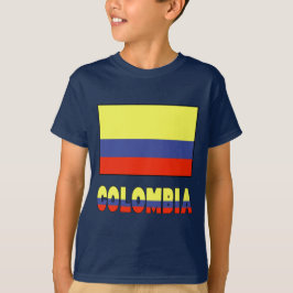 Columbia Flag & Name Border T-Shirt