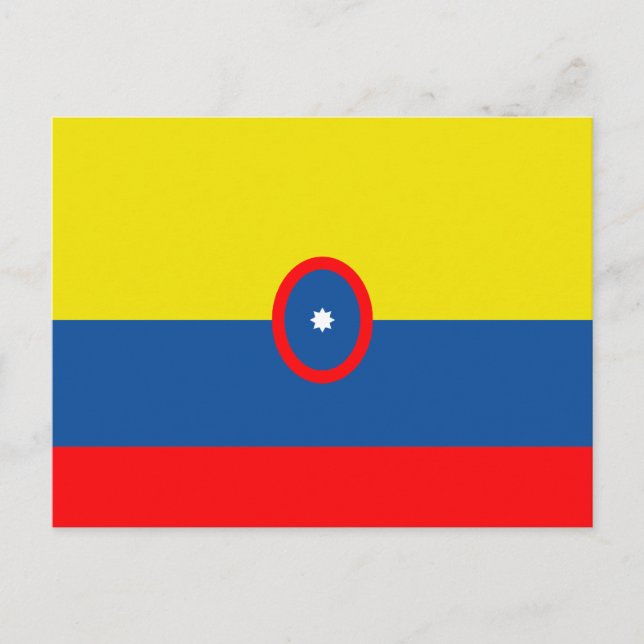 Columbia-Flagge Postkarte (Vorderseite)