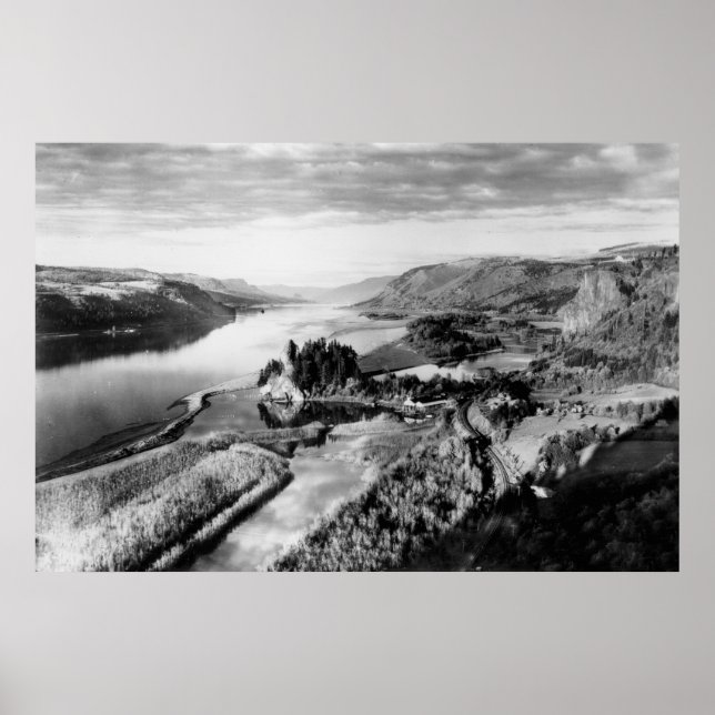 Columbia Gorge View Foto Poster (Vorne)