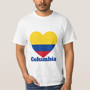 Columbia Heart Flag T - Shirt