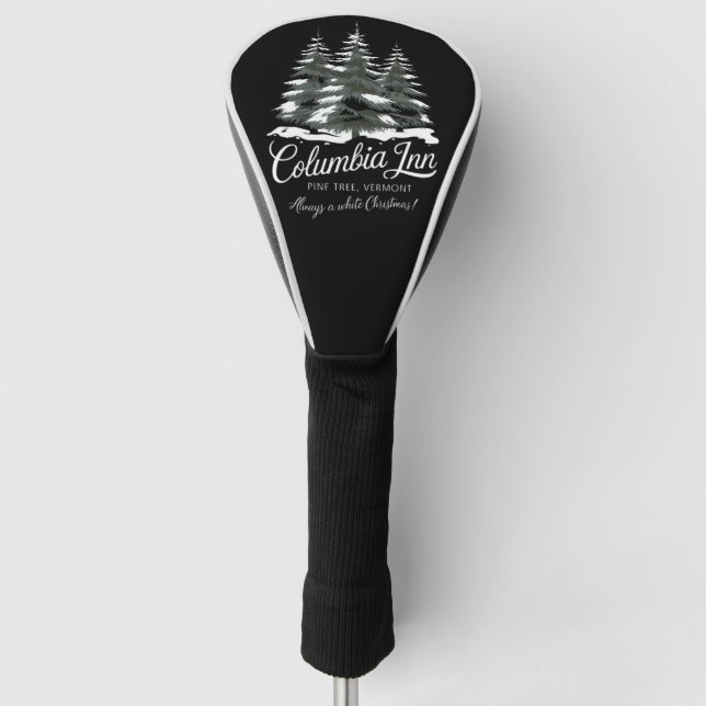 Columbia Inn Pine Tree Vermont A White Christmas Golf Headcover (Vorderseite)