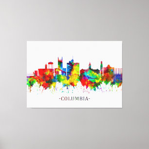 Columbia Missouri Skyline Leinwanddruck