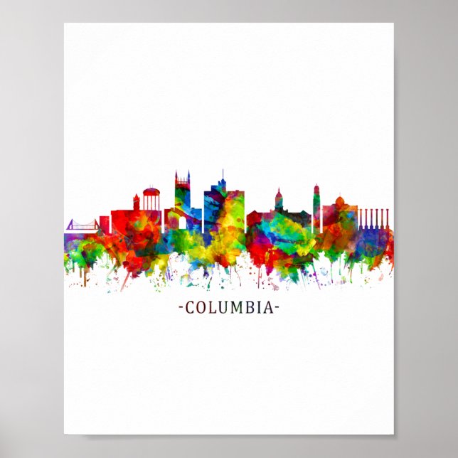 Columbia Missouri Skyline Poster (Vorne)