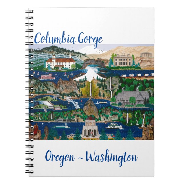 Columbia River Gorge Notizblock (Vorderseite)