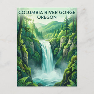 Columbia River Gorge USA Postkarte