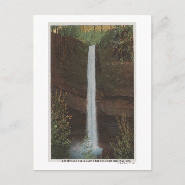 Columbia River, OR - Latourelle Falls View #3 Postkarte (Vorderseite)