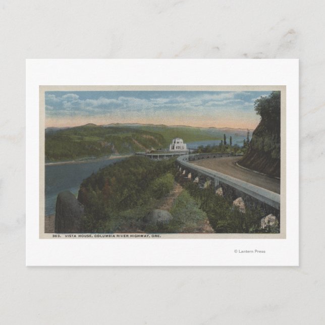Columbia River, Oregon - Vista House Postkarte (Vorderseite)