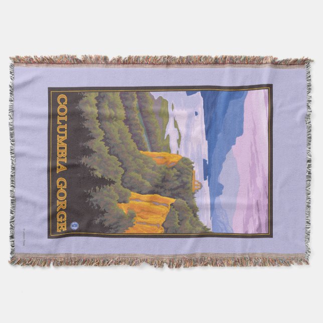 Columbia River Schlucht-Szene mit Kronen-Punkt Decke (Vorderseite)