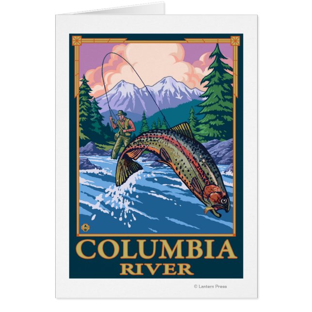 Columbia River, WashingtonFly Fishing Scene (Devant)