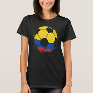 Columbia Soccer Ball Kolumbianische Flaggensporten T-Shirt