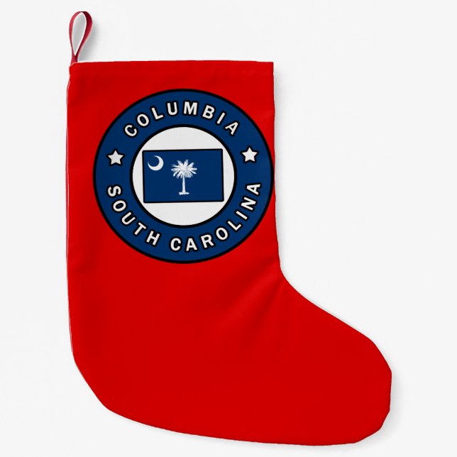 Columbia South Carolina Kleiner Weihnachtsstrumpf (Vorderseite)