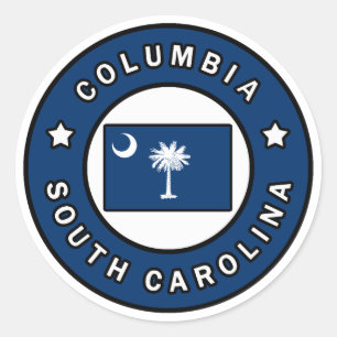 Columbia South Carolina Runder Aufkleber