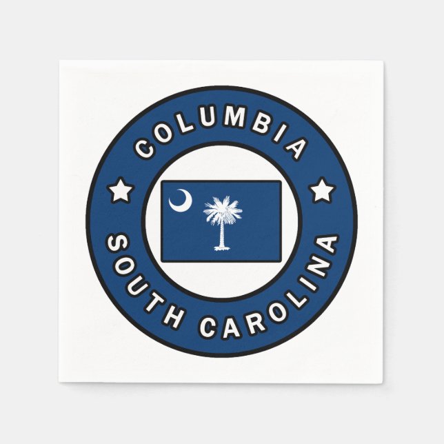 Columbia South Carolina Serviette (Vorderseite)