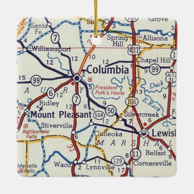 Columbia TN Keramikornament (Rückseite)