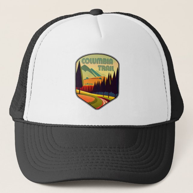 Columbia Trail New Jersey Colors Truckerkappe (Vorderseite)