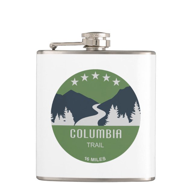 Columbia Trail New Jersey Flachmann (Vorderseite)