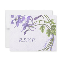 Columbine Bouquet 1 Cartes RSVP