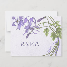 Columbine Bouquet 2 RSVP-Karten RSVP Karte
