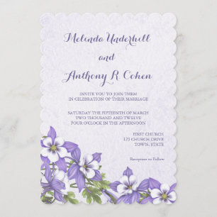 Columbine Bouquet Invitations de mariage