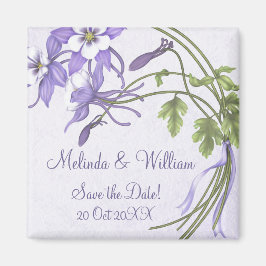 Columbine Bouquet Magnet ~ Save the Date