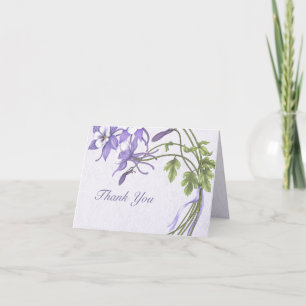 Columbine Bouquet Vielen Dank Dankeskarte