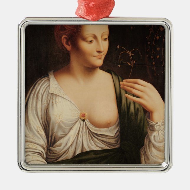 Columbine Silbernes Ornament (Vorne)