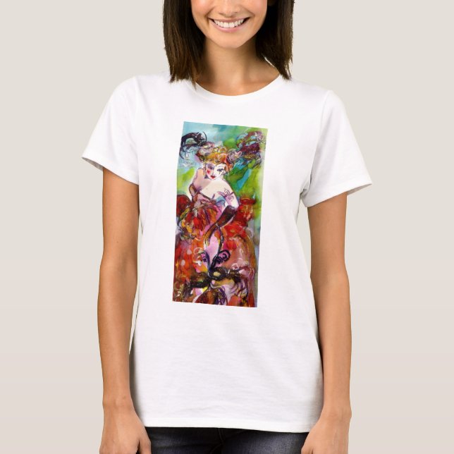 COLUMBINE/VENEZIANISCHE MASKERADE T-Shirt (Vorderseite)