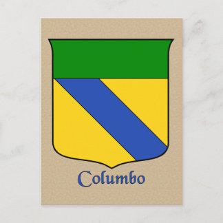 Columbo Heraldic Shield Postkarte