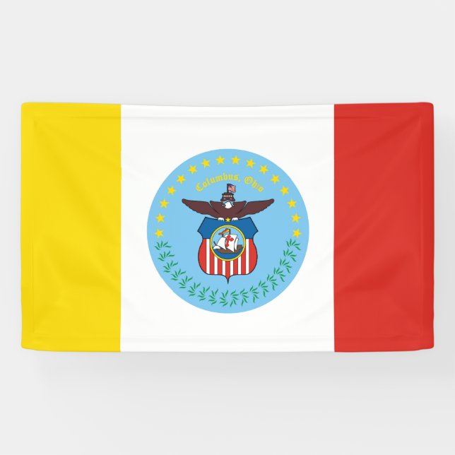 Columbus City flagge Ohio USA vereinte Staaten Ame Banner (Horizontal)