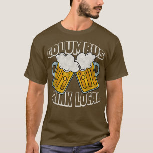 Columbus Craft Beer, Ohio Cold Beer Drinker Männer T-Shirt