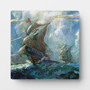 Columbus Day Fotoplatte