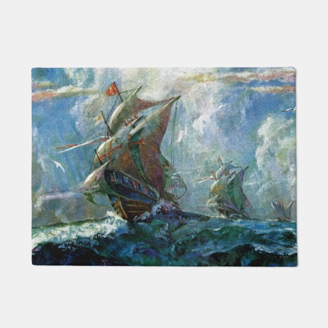 Columbus Day Fußmatte (Vorderseite)