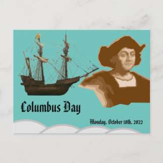 Columbus day postkarte
