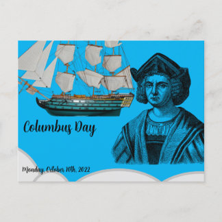 Columbus day postkarte