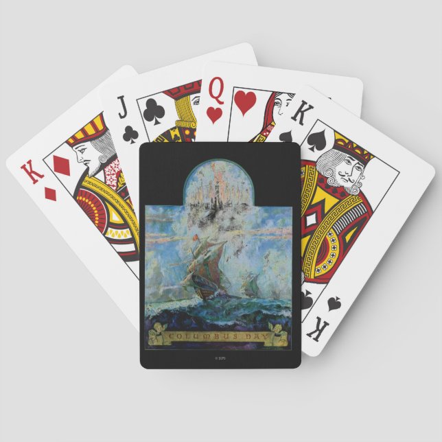 Columbus Day Spielkarten (Rückseite)