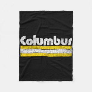 Columbus Fußball Vintage Stadt  Fleecedecke