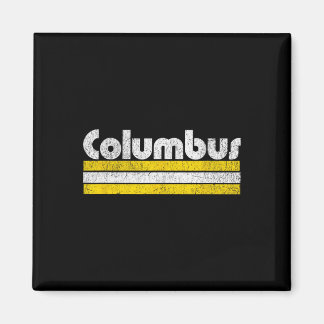 Columbus Fußball Vintage Stadt  Magnet