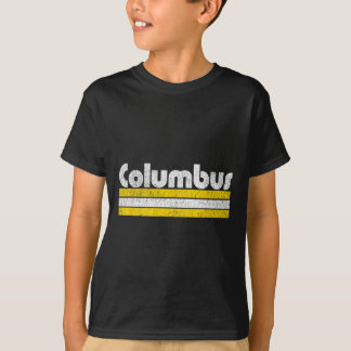 Columbus Fußball Vintage Stadt  T-Shirt