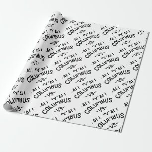 Columbus GEGEN alles Yall, Ohio-Staat Geschenkpapier