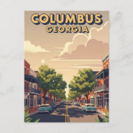 Columbus Georgia Reise Postkarte