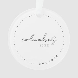 Columbus Georgia Reisen Vereinigte Staaten Simple Ornament