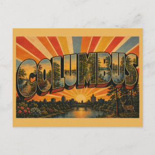 Columbus Georgia Riverwalk Botanischer Garten Kuns Postkarte