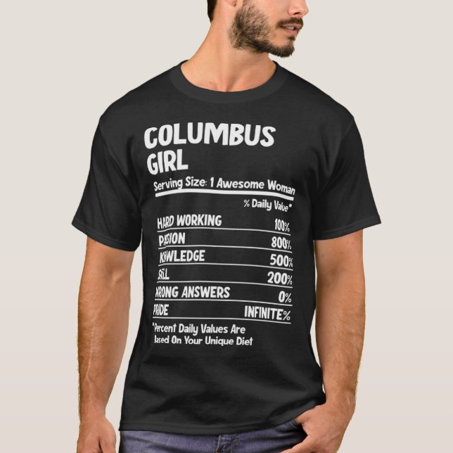 Columbus Girl T-Shirt (Vorderseite)