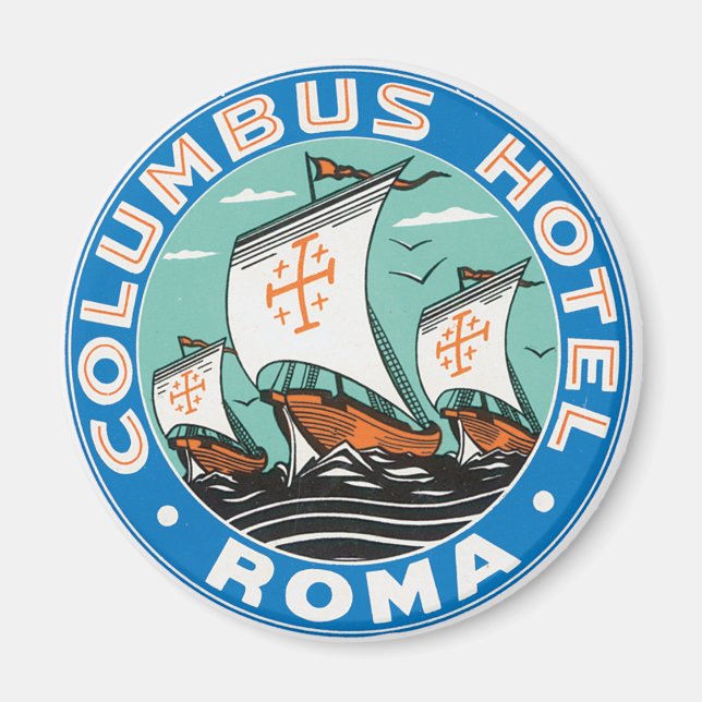 Columbus Hotel , Roma Magnet (Vorne)